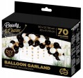 biało-złoto-czarna girlanda balonowa