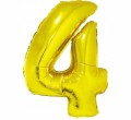 Balon Foliowy Cyfra z Cyfrą 5 PIĘĆ Złoty Gold 92cm