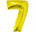Balon foliowy B&amp;C Cyfra 7 złota 92 cm