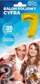 Balon foliowy B&amp;C Cyfra 7 złota 92 cm
