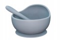 MyRoys Silikonowa miseczka z łyżeczką (niebieski)