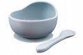 MyRoys Silikonowa miseczka z łyżeczką (niebieski)