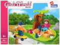 Klocki konstrukcyjne 45 elementów Girl Piknik alleBLOX