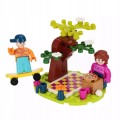 Klocki konstrukcyjne 45 elementów Girl Piknik alleBLOX
