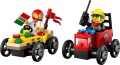 LEGO CITY 60458 Zestaw wyścigówek Pizza kontra wóz strażacki