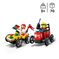 LEGO CITY 60458 Zestaw wyścigówek Pizza kontra wóz strażacki
