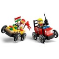 LEGO CITY 60458 Zestaw wyścigówek Pizza kontra wóz strażacki