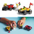LEGO CITY 60458 Zestaw wyścigówek Pizza kontra wóz strażacki