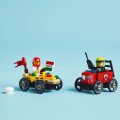 LEGO CITY 60458 Zestaw wyścigówek Pizza kontra wóz strażacki