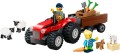 LEGO 60461 CITY Czerwony traktor z przyczepą i owcą