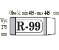 Okładka książkowa regulowana R99 25szt IKS
