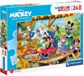 Puzzle Clementoni Disney 24 elementów Puzzle 24 Maxi Super Kolor Mickey
