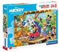 Puzzle Clementoni Disney 24 elementów Puzzle 24 Maxi Super Kolor Mickey