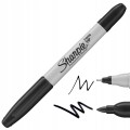 MARKER permanentny DWUSTRONNY 2w1 czarny SHARPIE Twin Tip 1 szt