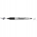 MARKER permanentny DWUSTRONNY 2w1 czarny SHARPIE Twin Tip 1 szt