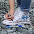 MARKER permanentny DWUSTRONNY 2w1 czarny SHARPIE Twin Tip 1 szt