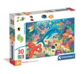 Puzzle 30 elmentów Podwodny Świat 20837 Clementoni Super Kolor 3+
