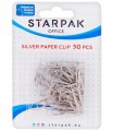 Spinacze biurowe małe, srebrne (50 sztuk)