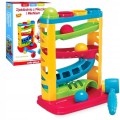 Zjeżdzalnia z piłeczkami i młotkiem Smily Play SP82932 interaktywny sorter