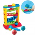 Zjeżdzalnia z piłeczkami i młotkiem Smily Play SP82932 interaktywny sorter