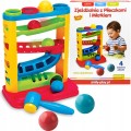 Zjeżdzalnia z piłeczkami i młotkiem Smily Play SP82932 interaktywny sorter