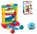 Zjeżdzalnia z piłeczkami i młotkiem Smily Play SP82932 interaktywny sorter