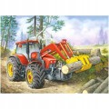 Puzzle Castorland 60 elementów Ładowarka w lesie