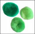 Pompony akrylowe 30 szt Titanum 25mm zielone do prac plastycznych dekoracji