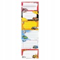 Naklejki na zeszyt Hot Wheels Starpak 6 szt w 1 arkuszu