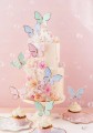 Toppery Pikery Motylki Na Tort Babeczki Dekoracja Urodziny Zestaw 9x6,5cm