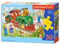 Puzzle Castorland 30 elementów Zielona lokomotywa