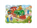 Puzzle Castorland 30 elementów Zielona lokomotywa