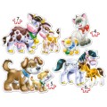 Puzzle Castorland 22 elementów Zwierzęta z dziećmi
