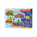 Puzzle 4w1 maxi Pojazdy Castorland