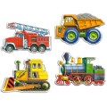 Puzzle 4w1 maxi Pojazdy Castorland