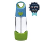b.box Butelka tritanowa ze słomką 450ml, Ocean Breeze