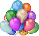 Balony lateksowe 26cm zestaw 100szt urodziny wesel