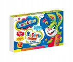 Kredki pastelowe olejne BAMBINO 12 kolorów szkoła