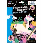 WYDRAPYWANKA KOLOROWANKA JEDNOROŻCE 6 ark. + RYSIK