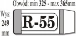 OKŁADKA NA KSIĄŻKI R-55 1 SZTUKA