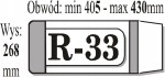 OKŁADKA R-33 NA KSIĄŻKI 1 SZTUKA