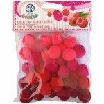 POMPONY 20MM Malinowy Chruśniak Zestaw plastyczny DEKORACJE KREATYWNE