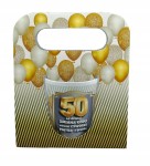 Kubek ceramiczny urodzinowy w ozdobnym opakowaniu 50 URODZINY PREZENT