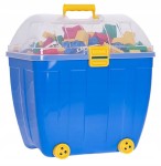 KLOCKI EDUKACYJNE K1 DUŻY KUFEREK 1000 ELEMENTÓW NA PREZENT POLSKI PRODUKT