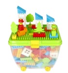 Klocki konstrukcyjne w kuferku DUŻY ARCHITEKT z pokrywą konstrukcyjną 280EL