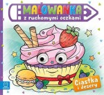 Malowanka z ruchomymi oczkami Ciastka i desery kolorowanka dzieci Aksjomat