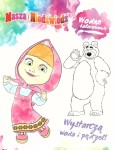 Malowanka wodna Masza i Niedźwiedź Harper Kids