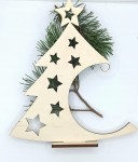 Stojak na bombkę choinka prezent Boże Narodzenie wieszak podstawka drewno