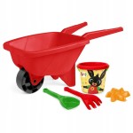 Taczka z kompletem do piasku WADER Bing wiaderko foremka łopatka grabki