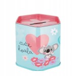 SKARBONKA METALOWA HEKSAGONALNA KOALA